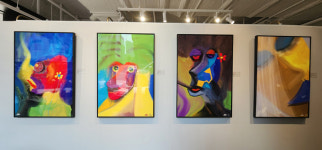 패션과 어우러진 그림, 그림 옷을 입은 철학...  포노 아티스트 우석용 개인전 댄싱 브레인 2023