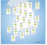 오늘날씨, 아침 영하 2도· 낮 최고 19도...전남·제주 오후 비