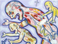 껍데기를 중시하는 현대인에 일침 40년 몸에 몰두한 정복수 몸의 극장展