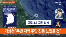 강릉 동해상 4.3 지진, 공포감 컸던 이유