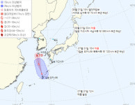 [제5호 태풍 송다, 6호 태풍 트라세 현재 위치 및 경로]서울-경기-인천 오늘의 날씨,모레까지 비, 내일 경기북부 강한 비!