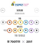[1214회 로또당첨번호 조회]1등 당첨 지역 및 연금복권 720+ 당첨번호 확인!(종합)