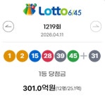 [로또 당첨번호조회]1220회 로또복권 판매시간 및 추첨시간!...연금복권 당첨번호 확인![종합]