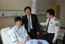 인천 서부경찰서 부상 경찰 위로 방문