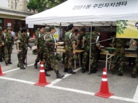 검단1동 예비군 동대·방위協 급식훈련