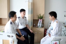 남부署, 주안역지구대 이상수 경사 병문안