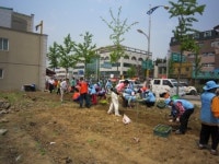 송림3·5동 송림로 마을화단 조성