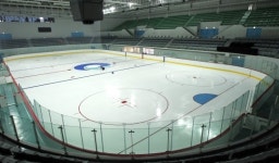 빙하 모티브 선학국제빙상경기장 위용