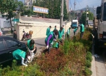 효성1동 주민센터-새마을협, 명현초교 앞 화단 조성