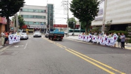 안양시 안양6동 주민자치위, 수리산로 태극기달기 운동