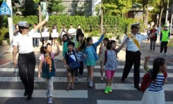 인천 연수경찰서, 청량초교서 스쿨존 캠페인