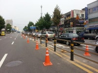 인천 남부서, 교통사고 예방하는 중앙분리대 설치