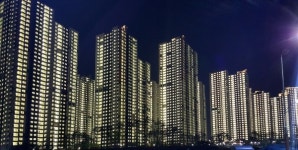 불 밝힌 용현동 SK 스카이뷰