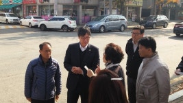 안산시의회 이민근 의장, 어린이보호구역 관련 집단 민원 현장