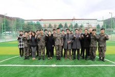 남양주 대산그룹, 민광남 회장 75사단에 풋살장 기부