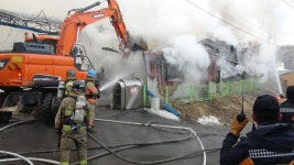 광주시 도척면 방도리 침대공장서 화재발생