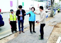 선부로 보도정비 공사현장 깐깐히 살피다