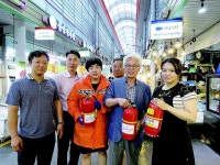 하남소방서, 신장전통시장에 말하는 소화기 100대 보급