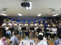 구리시 교문2동 새마을단체 어르신 원기회복 보양식 대접