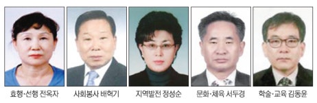 군포시민대상 받는 영광의 얼굴들