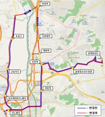 357번 버스 성남 태평역까지 연장 운행 | 포토뉴스