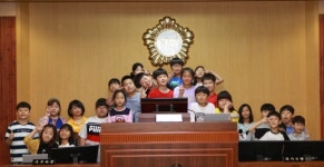 가평초·상천초 135명 가평군의회 견학