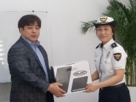 의정부경찰서, 이륜차 안전모 전달