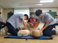 인천 적십자사 심폐소생술 특강…동인천고 1학년 대상 방문 실습