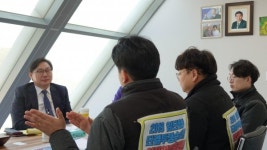이화영 용인갑 예비후보, 노사갈등 용인경전철 노조와 면담
