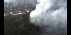 [속보]인천 남동구 운연역 인근 야산 불, 소방 1시간째 진화 중