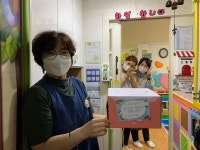 연수구지역 긴급보육 실시 어린이집 교사에 응원케이크