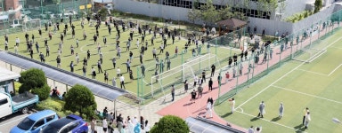 인천 미추홀구청 선별진료소, 검사 순서 기다리는 시민들