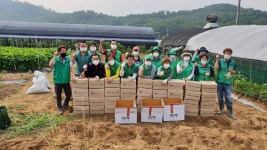 안산시 와동 새마을회, 경로당지역아동센터에 감자 500kg 전달