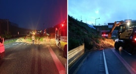 남청라IC 인근 인천 서구 원창지하차도서 토사 유출... 출근길 통행 차질