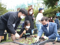 광명시, 하안4랑 행복마을 상자 텃밭 개장