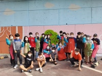 인천 만수북중, 학교 벽화그리기
