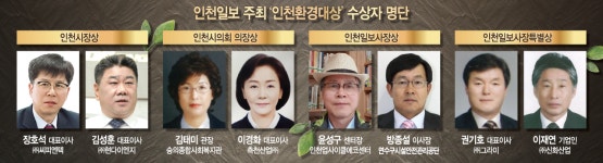 인천을 푸르게 만든 사람들…인천환경대상 수상자 확정