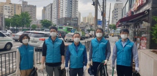한국마사회 인천지사, 굴다리오거리 방역·거리청소 봉사활동