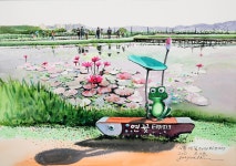 [김재열의 풍경드로잉] 시흥 연꽃테마파크