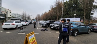 수도권대기환경청, 드론 등 첨단감시장비 활용 화성시 향남산업단지 내 현장점검