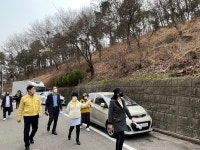 안산시 사동, 해빙기 대비 달봉산 경사면 등 현장점검