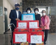 안산 양문교회, 원곡동·선부2·3동 취약계층에 라면 60박스 전달