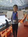 조윤서(채드윅송도국제학교2), 2022 전국생활체육대축전 빙상대회 은메달 2개 획득