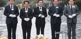 김동연 경기지사, 설 앞두고 盧 묘역 참배·문 전 대통령 예방