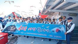 대한상이군경회 인천시지부 독도경비대 위문품 전달