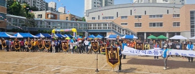 인천 만석초동문 체육대회 열기 후끈