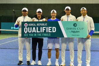 '아시아의 자존심' 한국 테니스 남자 대표팀, 데이비스컵 본선 조별리그서 세르비아·체코·스페인과 맞대결