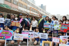 안산 단원경찰서, 관산초등학교 등굣길 교통안전 합동캠페인