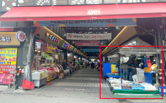 수원 화서시장 노점상, 도로 무단 점용