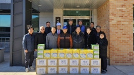 인천 노인회, 이작3리 경로당 방문